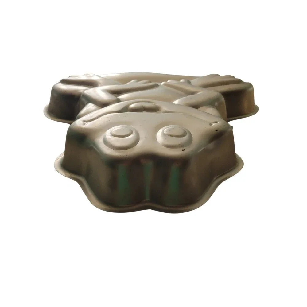 Wilton 1979 Vintage Aluminum Frog Cake Pan Mold #502-1816 Made In Korea